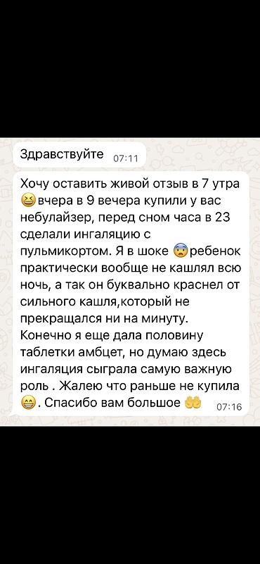 Ингаляторы, небулайзеры: Мини компрессорный небулайзер (ингалятор) для домашней ингаляционной — 5