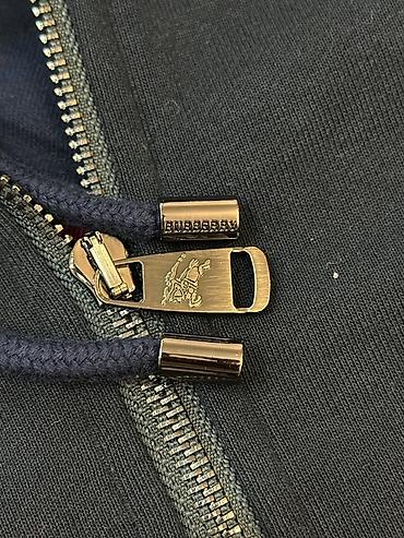 pull and: Худи на молнии Burberry - Цвет: темно‑синий - Подкладка капюшона — 2