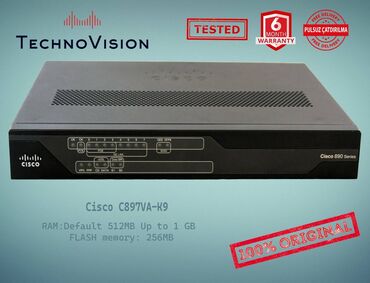 optik modem: Cisco C 897 VA K9 ✔️Sertifikasiyadan keçmiş təcrübəli