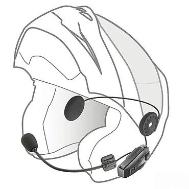 Slušalice: Interphone motociklistički Bluetooth interkom za kacigu - Kompaktan — 6