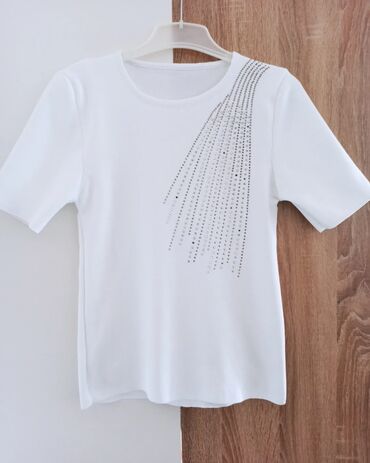 bela bluza kombinacije: S (EU 36), M (EU 38), L (EU 40), Jednobojni, bоја - Bela