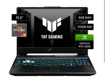 tuf: Yeni ASUS TUF Gaming, 15.6 ", AMD Ryzen 5, 512 GB, Pulsuz çatdırılma