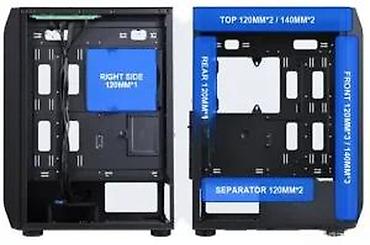 Ostali kompjuterski delovi: PC kućište – mid‑tower sa mesh prednjim panelom i kaljenim staklom - — 18