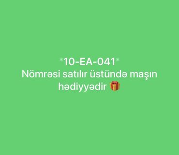 Avtomobil nömrələri üçün aksesuarlar: Nömrə alana üstündə maşın hədiyyə verilir. Fikri ciddi olan şəxslər