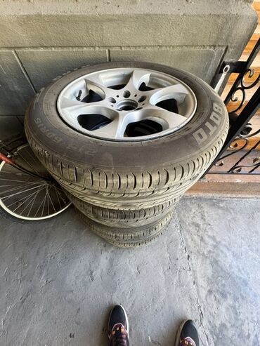 куплю резину на 15: Дөңгөлөктөр монтажда 215 / 60 / R 16, Жай, Комплект, Жеңил унаалар, Куйма, тешиктери - 5