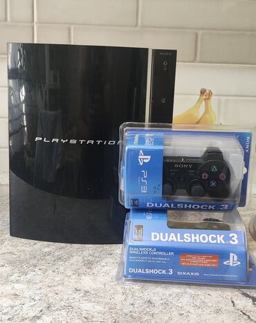 playstation 3 цена в бишкеке: Playstation 3 Fat 500 gb. Приставка прошита последней версией