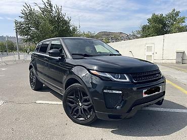 start stop: Range Rover Evoque, qara rəng, 5 qapılı premium kompakt SUV. Əsas — 1