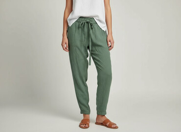 szerokie paski damskie do sukienek: Beloved, Material trousers for women, size S
