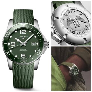 longines saat baku: Новый, Наручные часы, Longiness, цвет - Зеленый