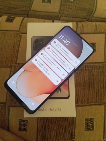 Xiaomi: Xiaomi Redmi Note 12, 128 GB, rəng - Qara, 
 İki sim kartlı