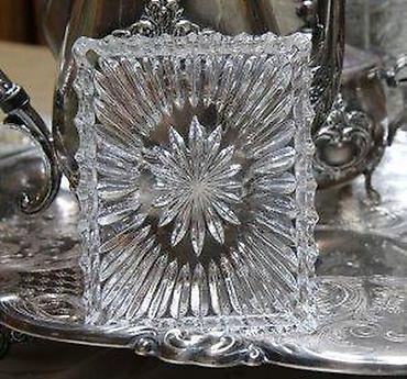 Ostalo posuđe: Kristalne pravougaone posude 2 komada. Prekrasne kristalne posude — 8