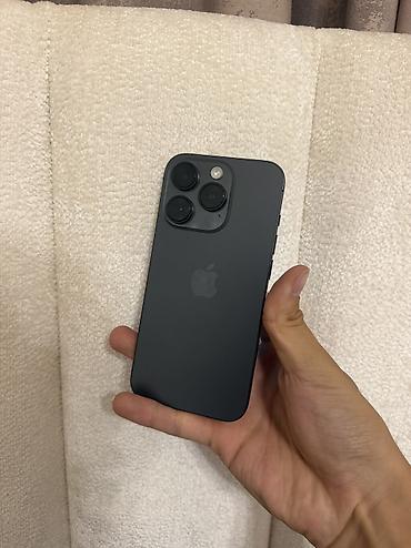 Уюлдук телефондор жана аксессуарлар: IPhone 15 Pro, Колдонулган, 256 ГБ, Black Titanium, 100 % — 2