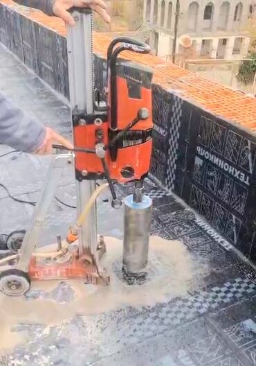 Digər tikinti xidmətləri: Beton kubik kerpic panel deşmek və kesmek işlerinin görülmesi hilti