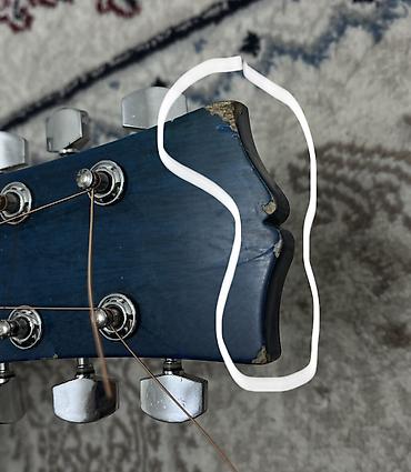 Гитары: Электроакустическая гитара с вырезом (cutaway), цвет – синий градиент — 4