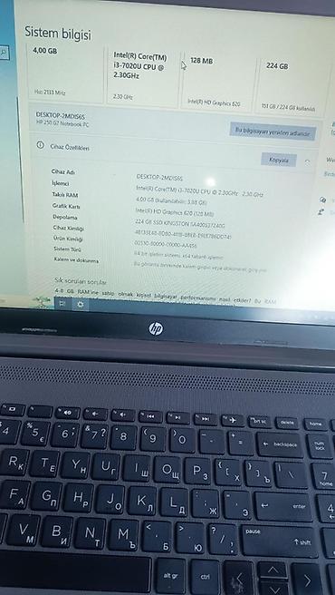 en ucuz apple macbook air: HP 250 G7 noutbuk Xüsusiyyətlər: - Prosessor: Intel Core i3-7020U — 3