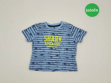 Koszulki: Koszula, 2 lata, wzrost - 92 cm., wzór - Print, kolor - Błękitny, Lupilu