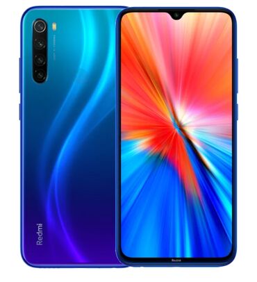 Xiaomi: Xiaomi Redmi Note 8, rəng - Göy, 
 İki sim kartlı