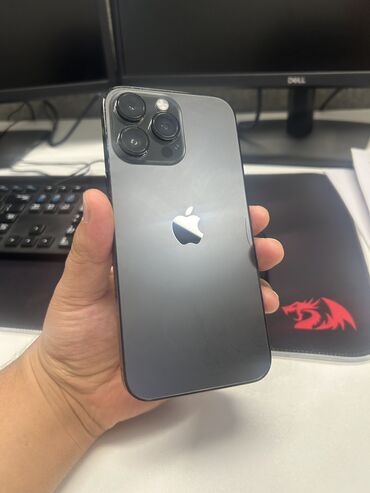 айфон 16 макс: IPhone 14 Pro Max, Колдонулган, 256 ГБ, Кара, Заряддоочу түзүлүш, Каптама, 79 %