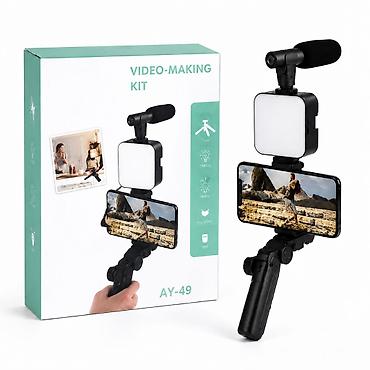 Video-Making Kit AY-49 – smartfonla videoçəkiliş üçün tam həll