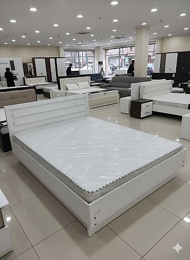 Двуспальные кровати: Двуспальная кровать, Новый, С матрасом, длина - 200 см — 3