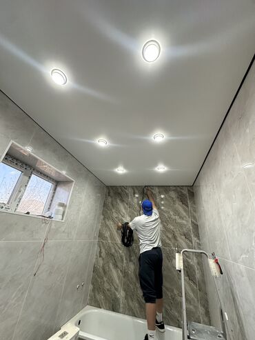 Натяжной потолок: Натяжной потолок Глянцевое, Матовое, 3D потолки Гарантия, Бесплатная консультация, Бесплатный замер — 19