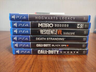 PS4 (Sony Playstation 4): PS4 Hogwarts Legacy - 40 AZN PS4 Metro Exodus - 30 AZN PS4 Resident