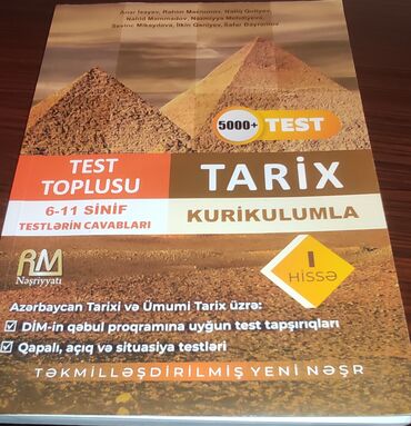 anar isayev azerbaycan tarixi pdf 2021: Tarix test toplusu (5000+) Kurikulumla RM nəşriyyat 6-11 ci sinif 1 ci