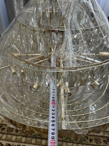 Люстры: Подвесная потолочная люстра На 21 лампочки свечки Каркас золотистый — 4