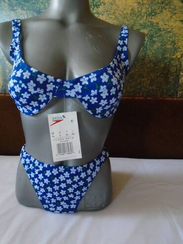 Swimsuits: XS (EU 34), Floral, color - Blue