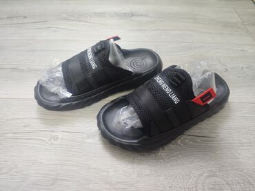 Мужская одежда: Unisex rahat slayd sandal 40olcu - Rəng: qara - Üst hissə: hava