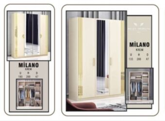 kombi ucun şkaf: Yeni, Açılan, 3 qapılı Düz dolab, Qarderob, paltar dolabı, Türkiyə