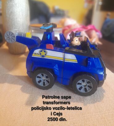 adidas papuce za decu: Patrolne šape veliki transformers letelica i figura Čejsa