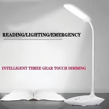 halı: LED Masa Lampası – Düz altlıqlı, elastik boyunlu - Ağıllı toxunuşla — 3
