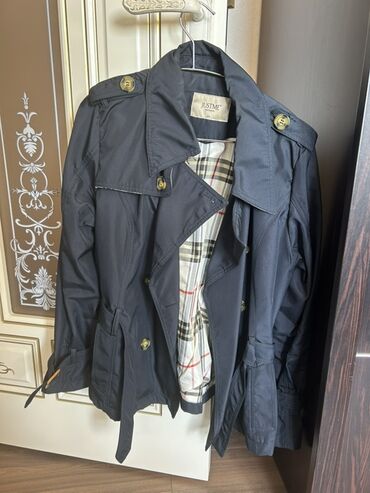 qaqa stili: Qadın trench palto - Brend: JUSTME - Ölçü: M - Rəng: tünd göy (navy)