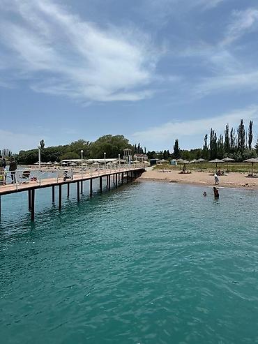 Иссык-Куль 2026: Коттедж, ЦО «Париж» ЦО Париж, Чок-Тал, Детская площадка, Парковка, стоянка, Охраняемая территория — 14