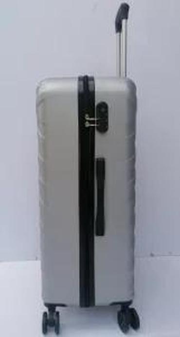 Putni koferi i torbe: Tvrdi kofer na točkiće – srebrni - Materijal: čvrsta ABS/plastika sa — 19