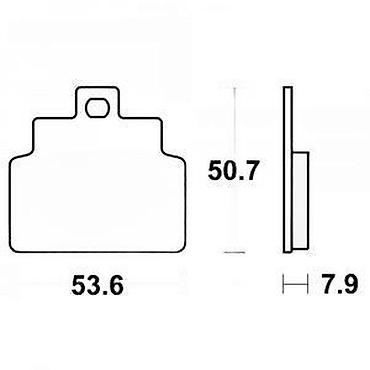 traktor 533 cena: TRW kočione pločice za motocikle – set za jednu čeljust - Tip: disk — 4