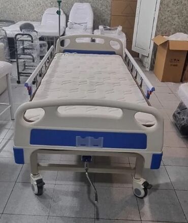 Tibbi çarpayılar: Mexaniki tənzimlənən xəstəxana çarpayısı - 1 mötərizəli krank — 7