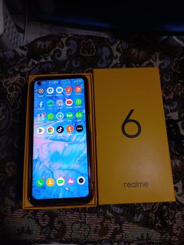 realme 6 qiyməti: Realme 6i, 64 GB, rəng - Göy, Barmaq izi