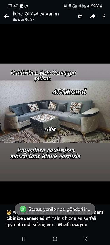 kunc divanları 2020: Künc divan, Qonaq otağı üçün — 1