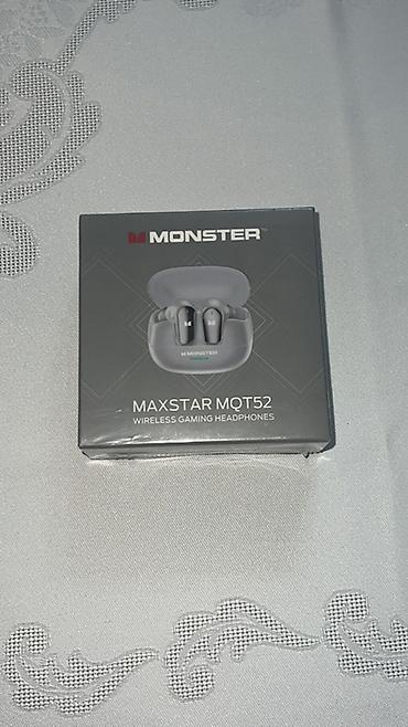 Elektronika: MONSTER MaxStar MQT52 – Wireless Gaming Headphones - Bluetooth simsiz — 1