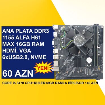 Ana platalar: Kompüter üçün Ana Platalar ⭐DDR2 775 ECS G31T-M (İdeal, 2 Ram Slotlu) — 4