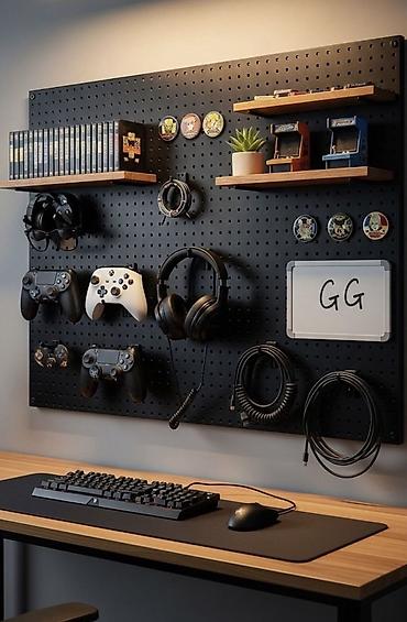 Desk Organizers: 🎮 Стильные настенные геймерские органайзеры! 📏 Размер одной доски — 3