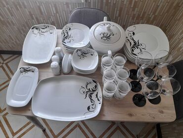 встроенная вытяжка 45: Nahar dəsti, rəng - Ağ, Schafer, 6 nəfərlik