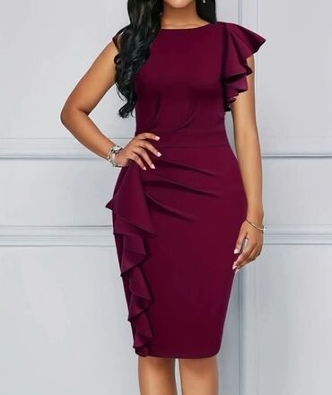 Haljine: XL, bоја - Crna, Koktel, klub, Dugih rukava — 22