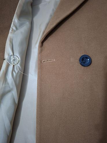 пальто pitti: Пальто, Классика, Осень-весна, По колено, Двубортная модель, L — 1