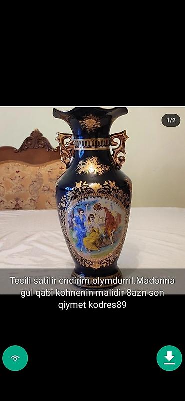 gül şəkli: Gul qabi Vazalar dekor Şekillerde qiymetler melumatlar qeyd olunub — 6