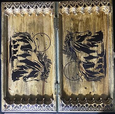 Шахматы: Шахматы НАРДЫ размеры 50/60/70 см Все в комплекте, Ручная работа — 5