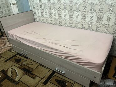 кровать с подемным механизмом: Бир кишилик керебет, Матрасы бар, узуну - 200 см