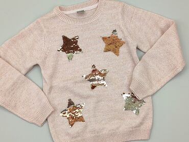 sweterek pastelowy: Sweterek, Little kids, 9 lat, 128-134 cm, stan - Dobry